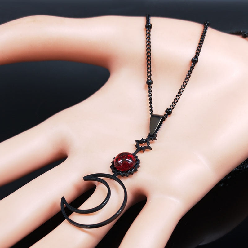 Black Moon Necklace