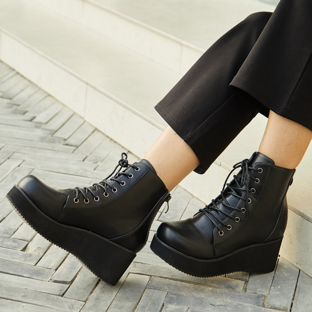 Wedge Booties