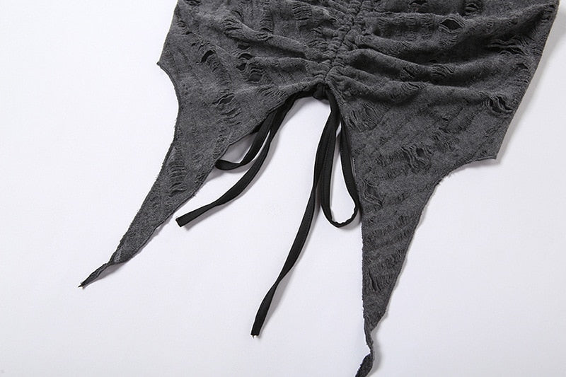 Grey Grunge Top