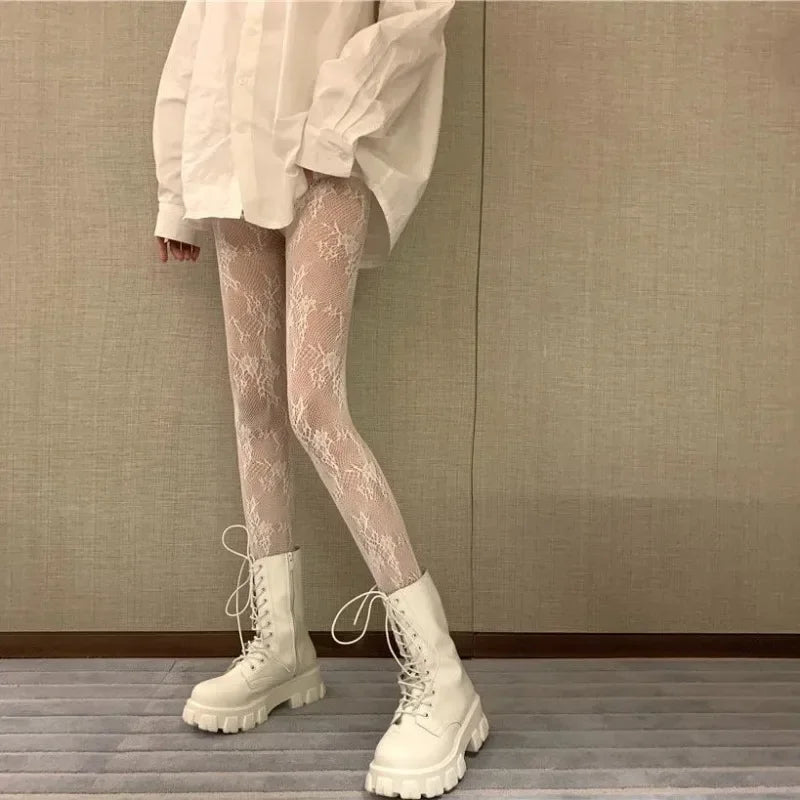 Floral Lace Tights