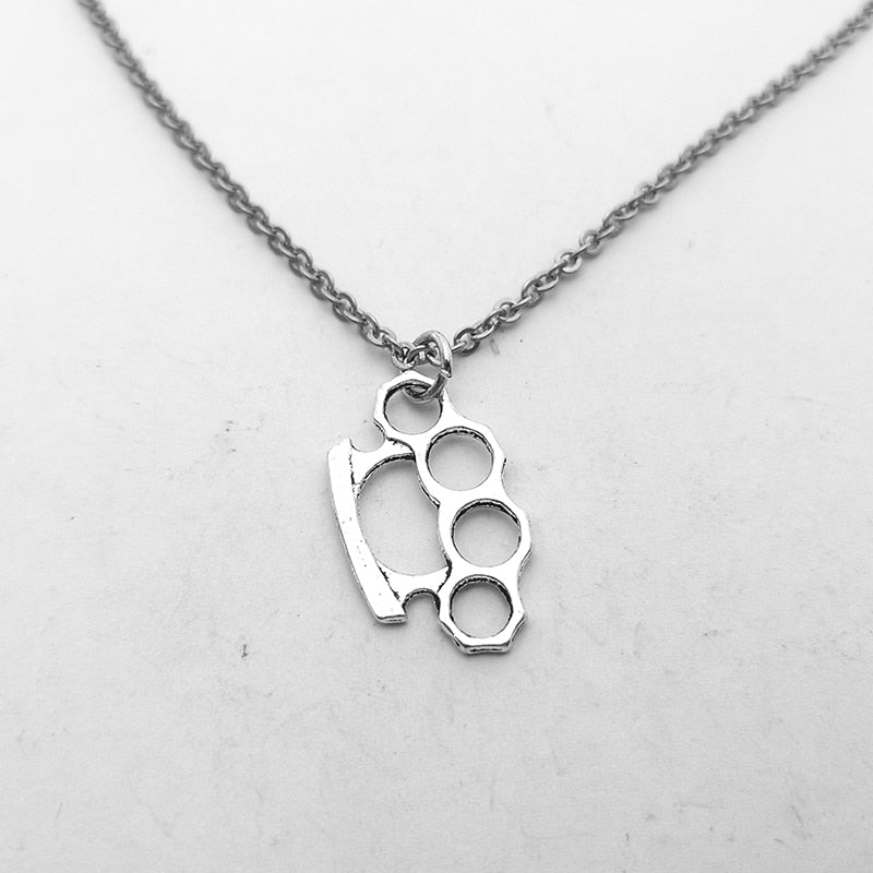 Brass Knuckle Necklace