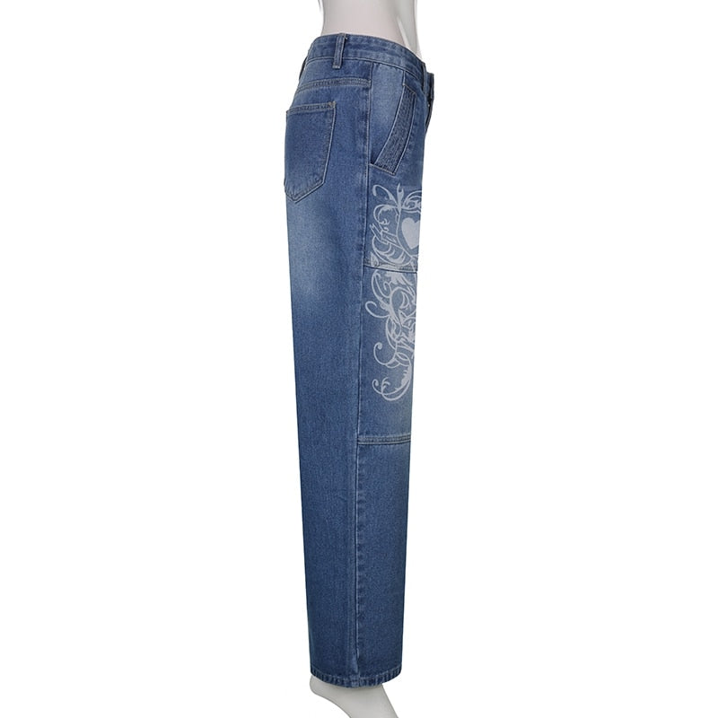 Graphic Y2K Jeans