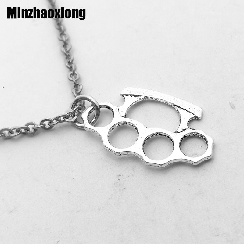 Brass Knuckle Necklace