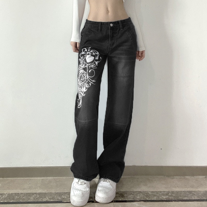 Graphic Y2K Jeans