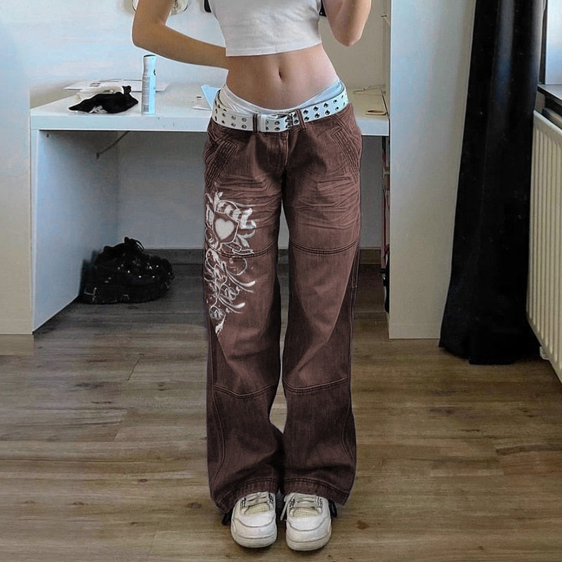 Graphic Y2K Jeans
