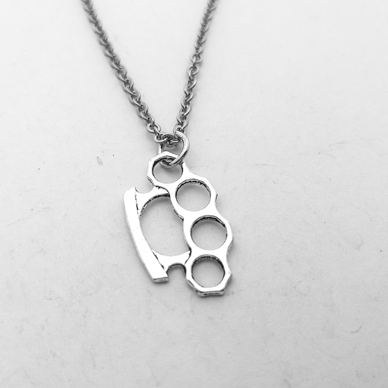 Brass Knuckle Necklace