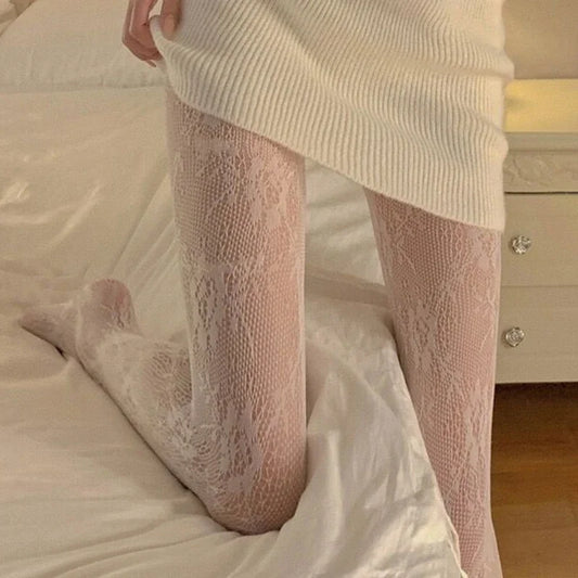 Floral Lace Tights