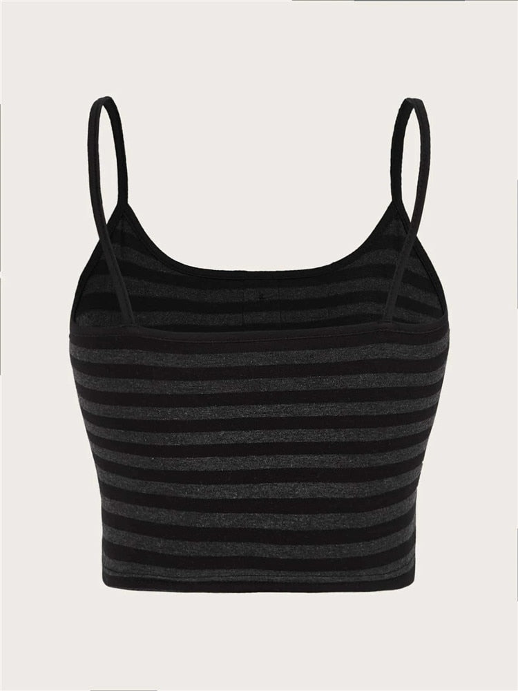 Striped Cropped Cami