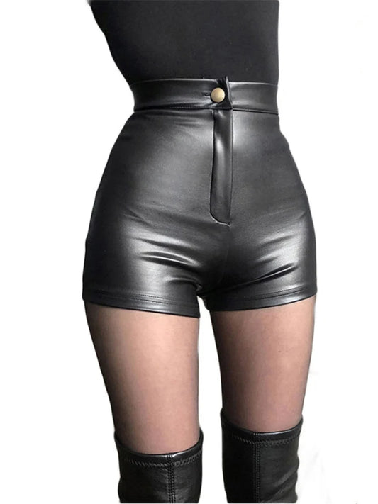 Faux Leather Shorts