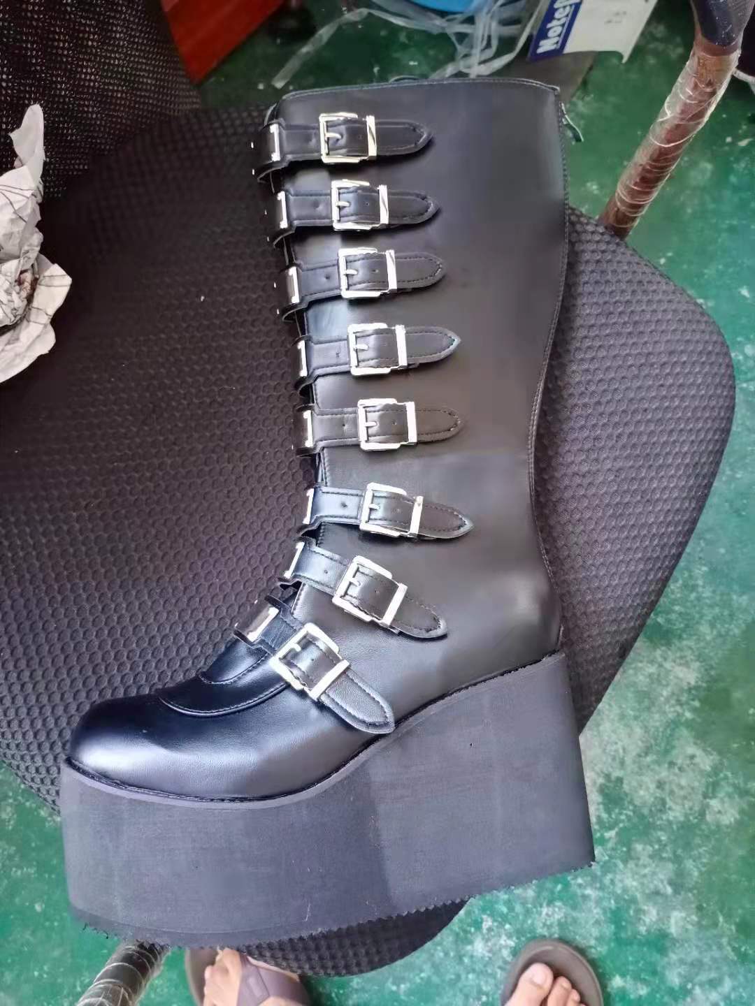 Knee High Buckle Boots