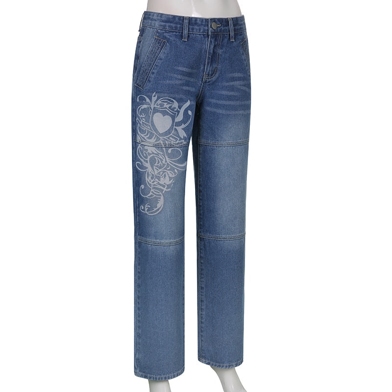 Graphic Y2K Jeans