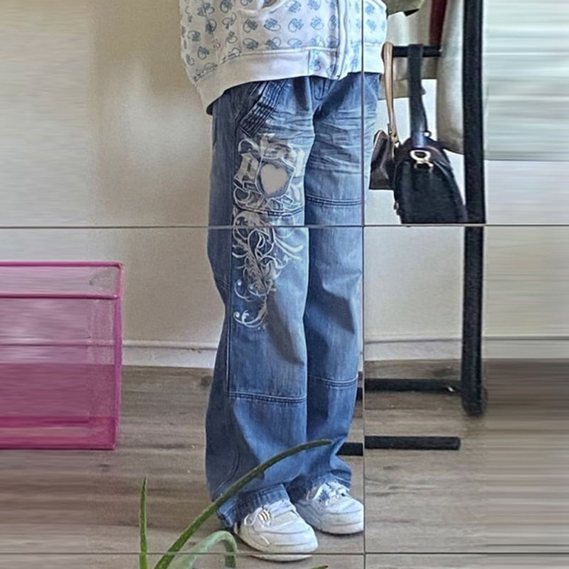 Graphic Y2K Jeans