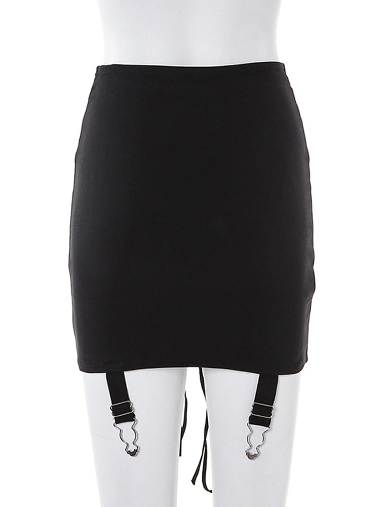 Lace Up Mini Skirt