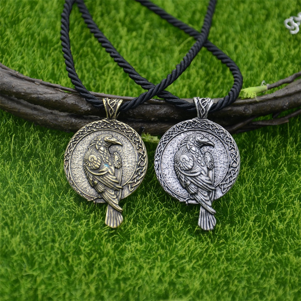 Raven Pendant Necklace