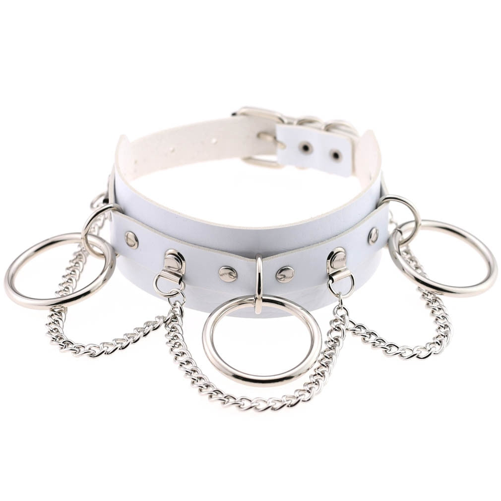White Chain Chokers