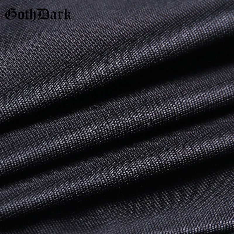 Cross Decal Pleated Skirt