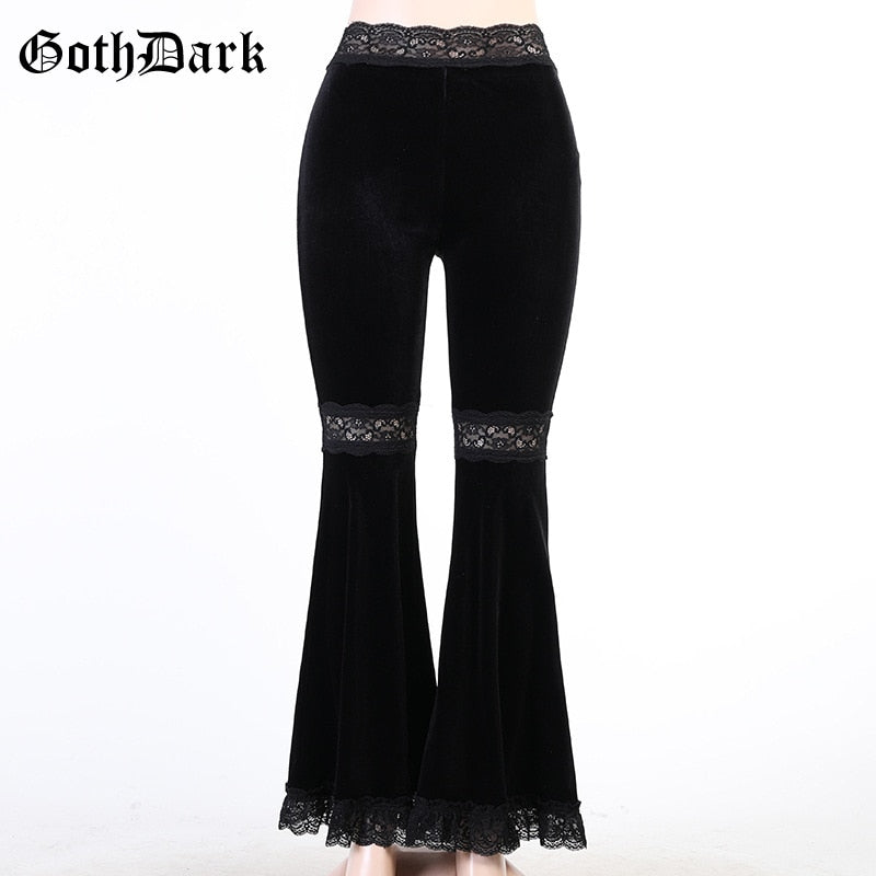 Flared Velvet Pants