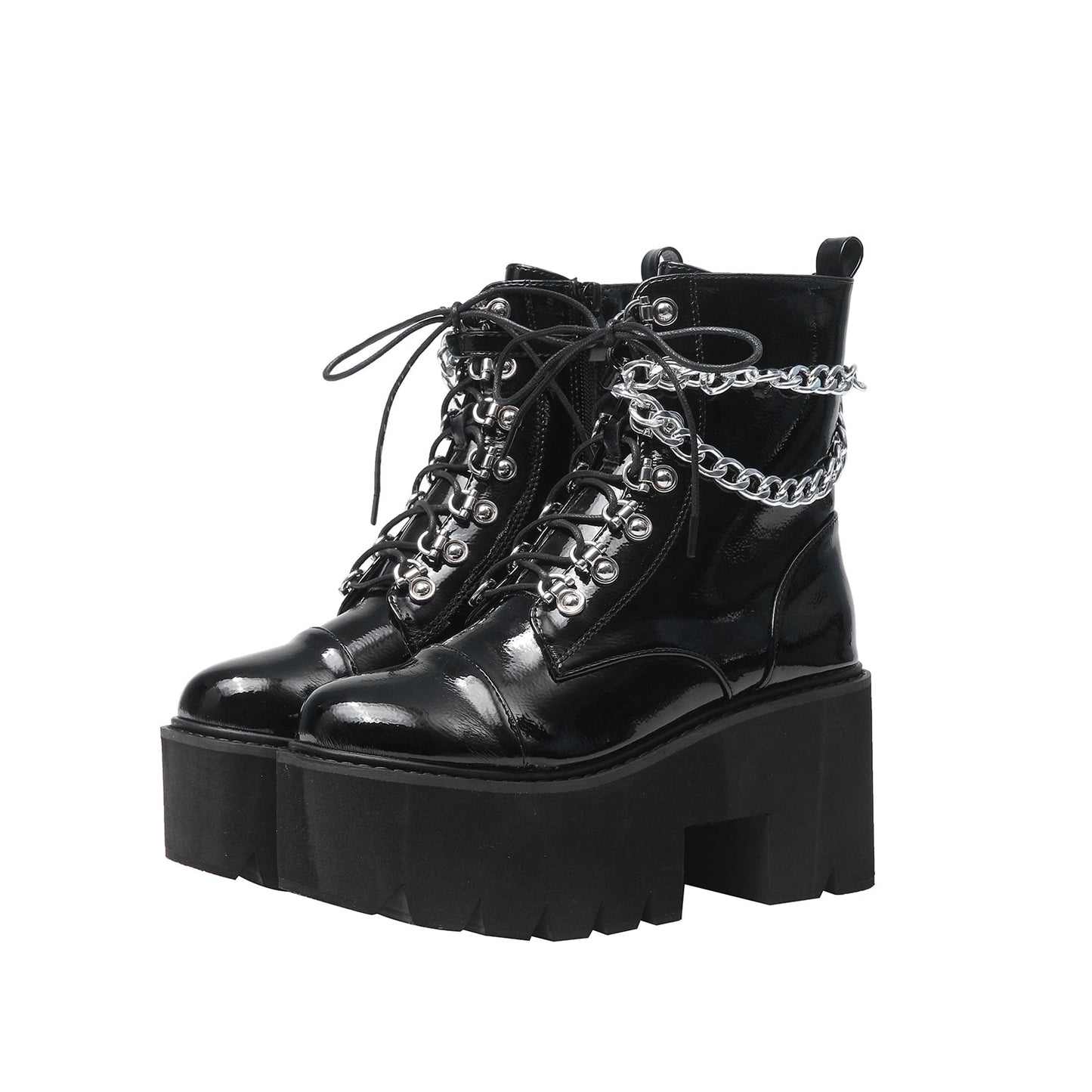 Combat Boots with Chains