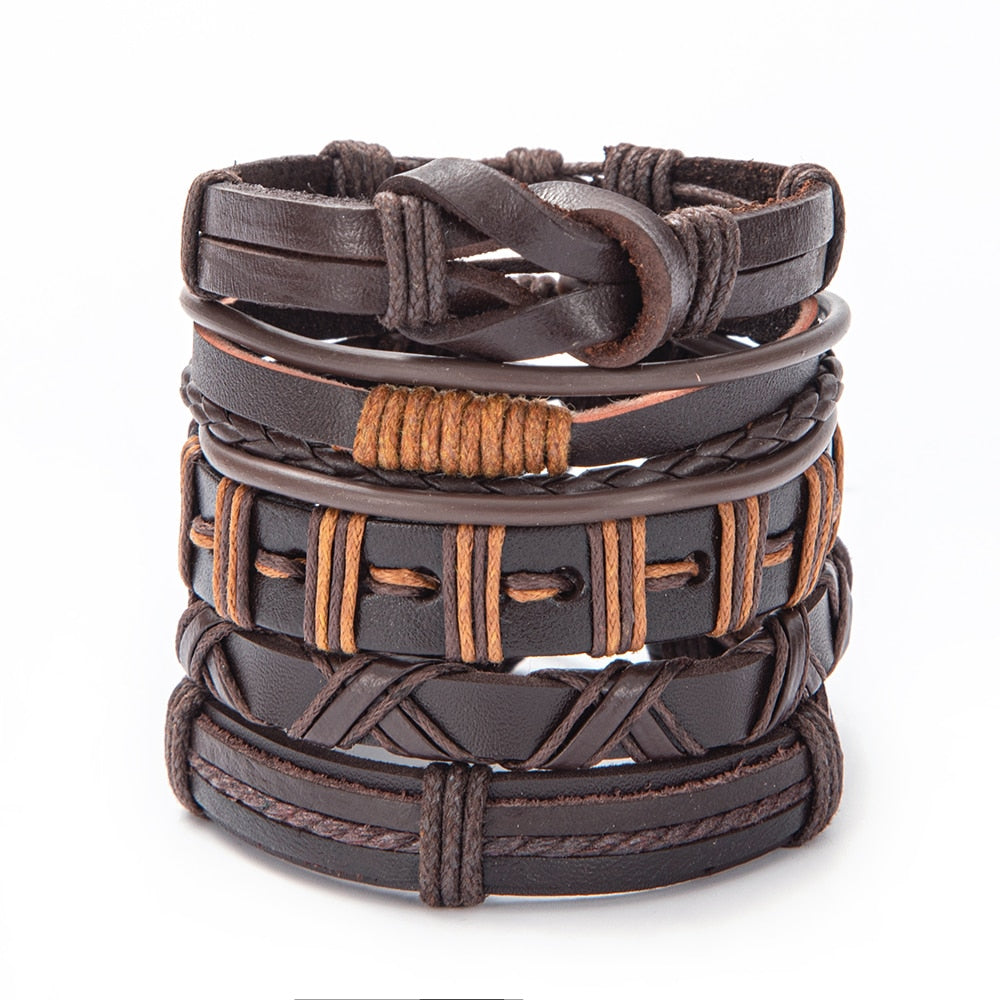 Variety of Stacked Bracelets