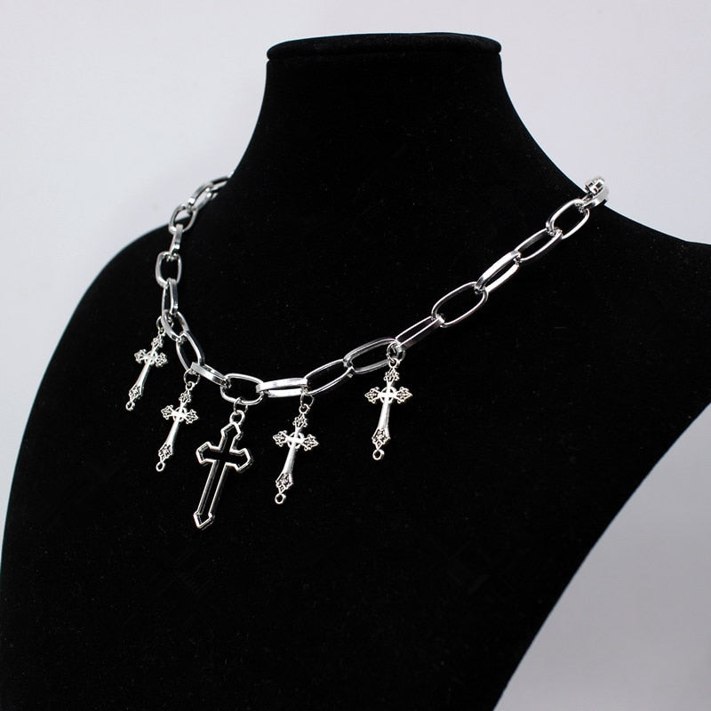 Chain Cross Choker