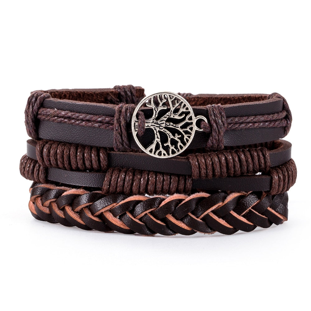 Variety of Stacked Bracelets