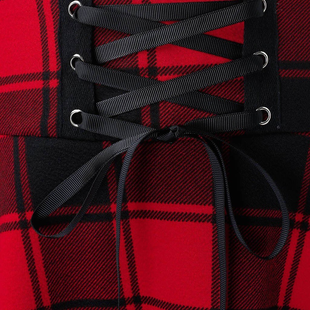 Checkered Corset Circle Skirt