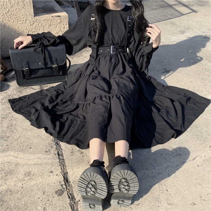 Long Ruffled Dress