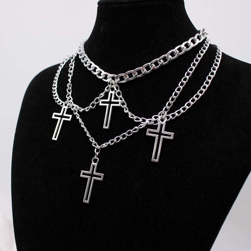 Chain Cross Choker
