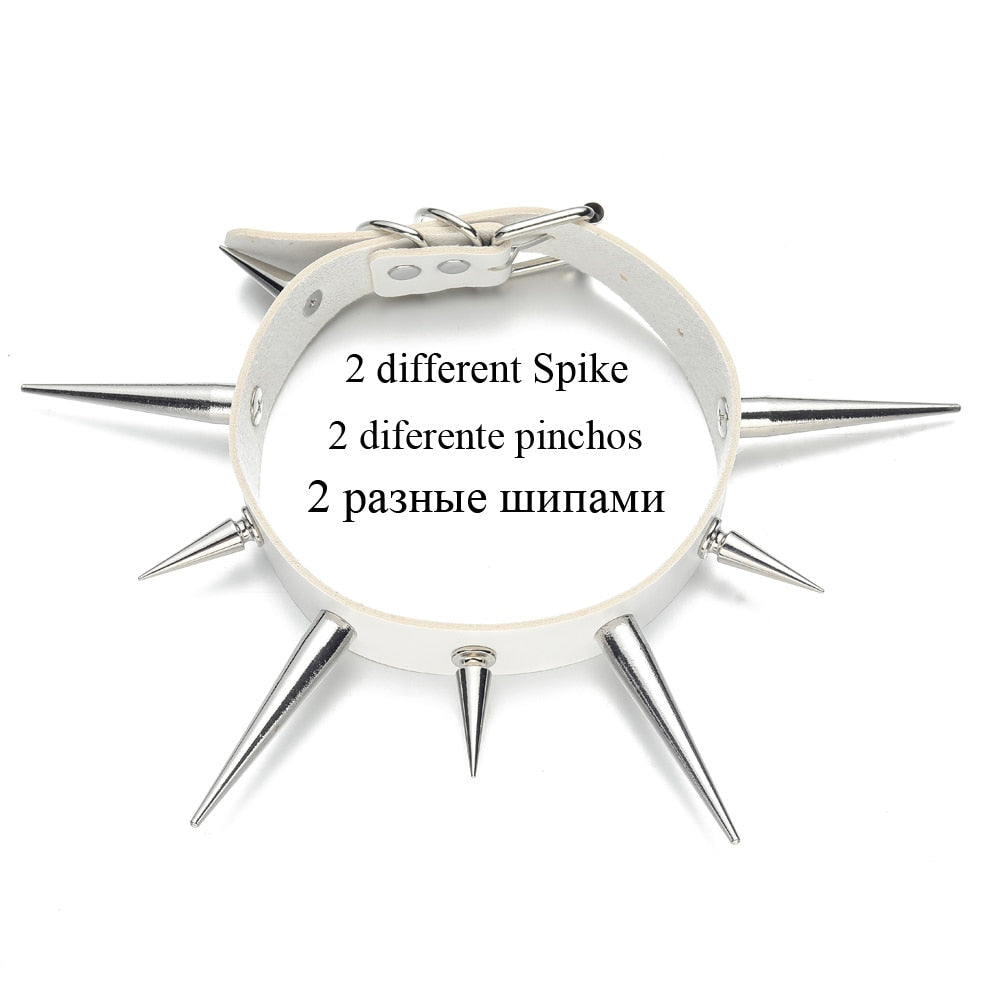 Long Spiked Choker