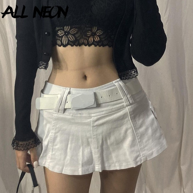 Pleated Mini Skirt