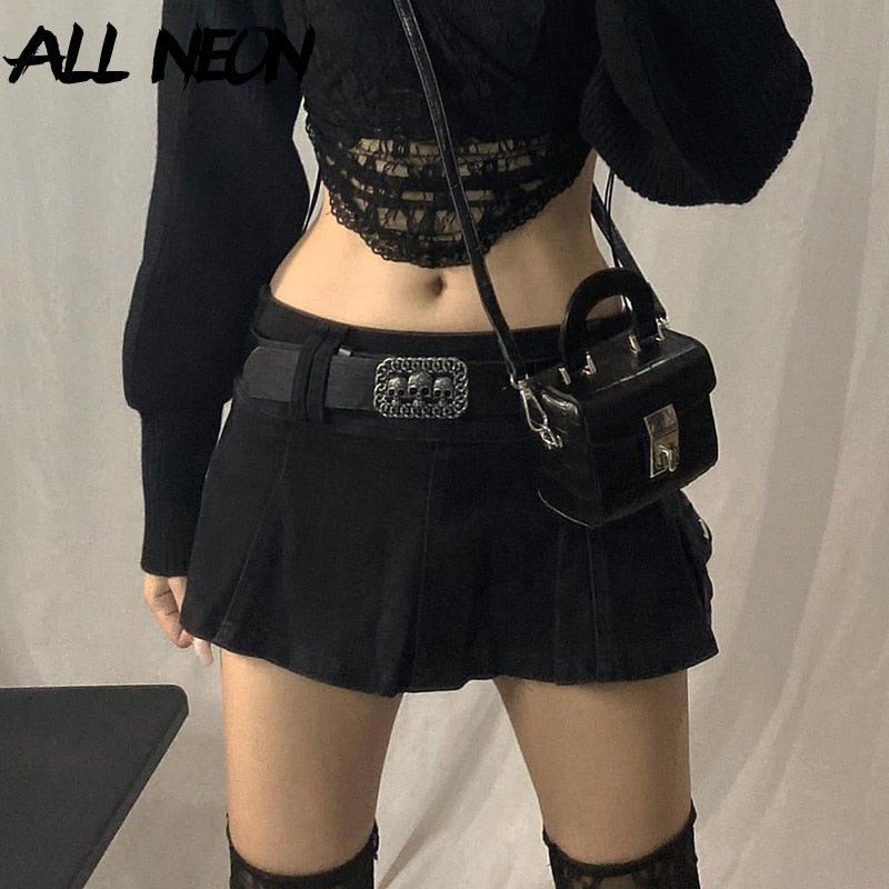 Pleated Mini Skirt