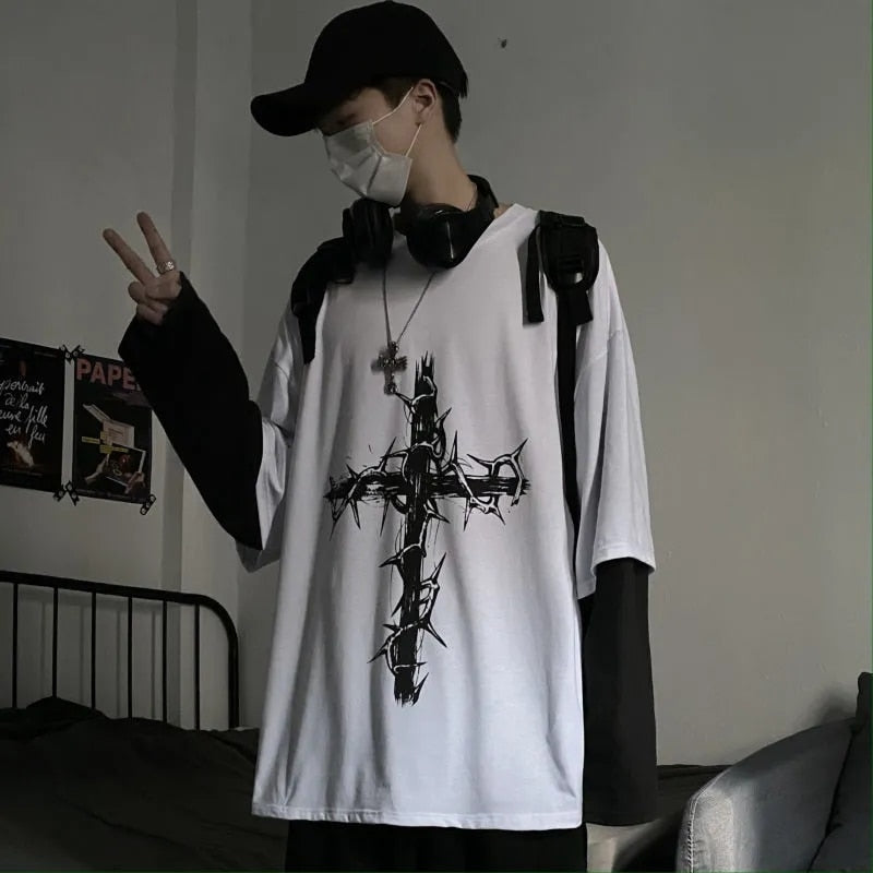 Oversized Cross T Shirt