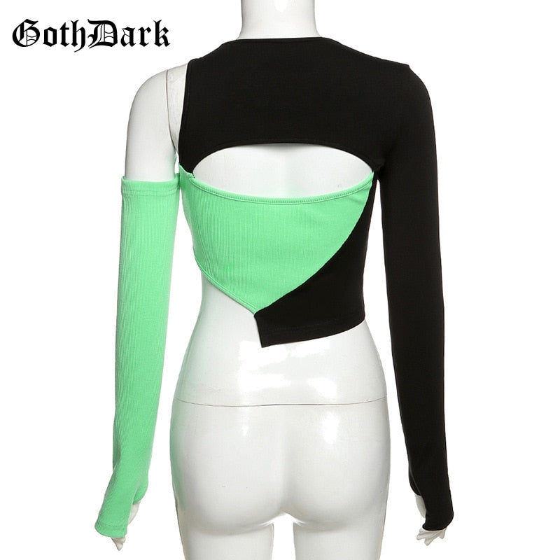 Y2K Patchwork Punk Rave Shirt