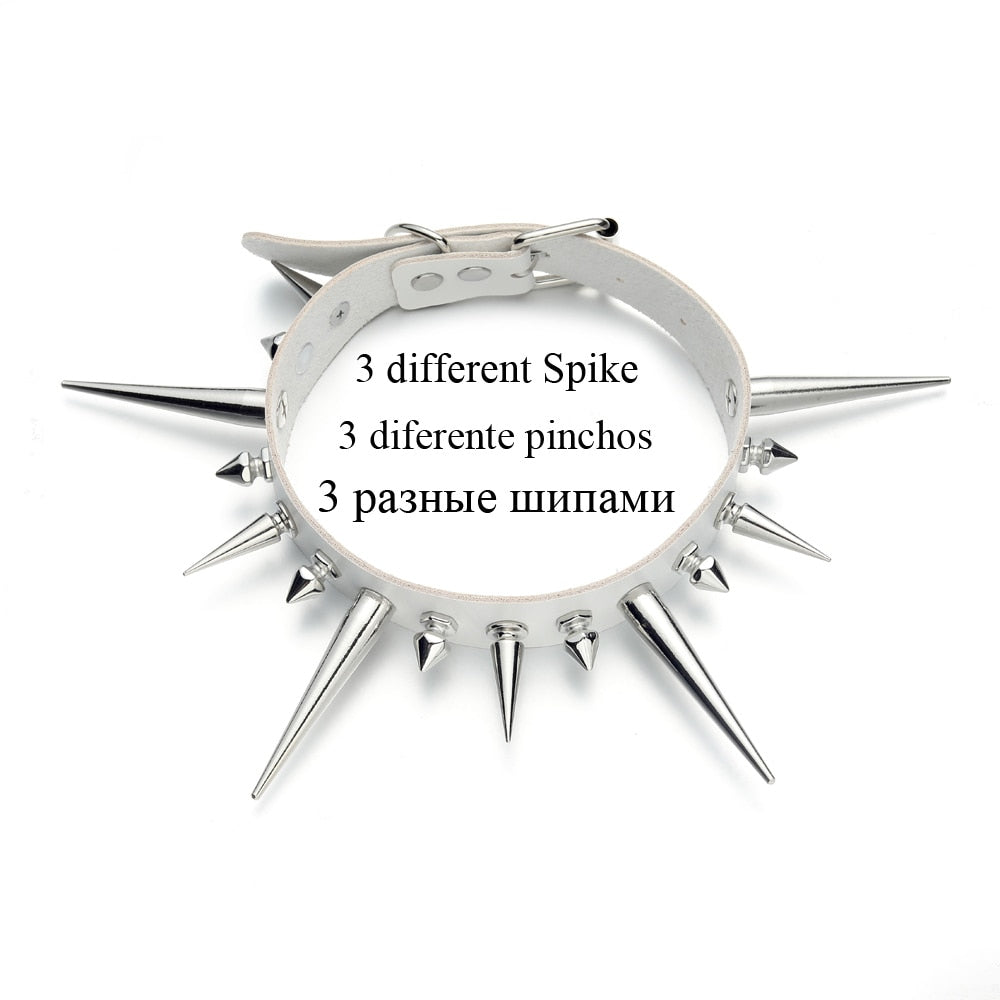 Long Spiked Choker