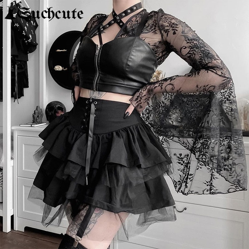 Ruffled Mini Skirt