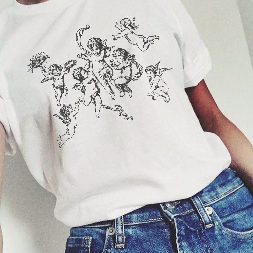 Angel Print T Shirt