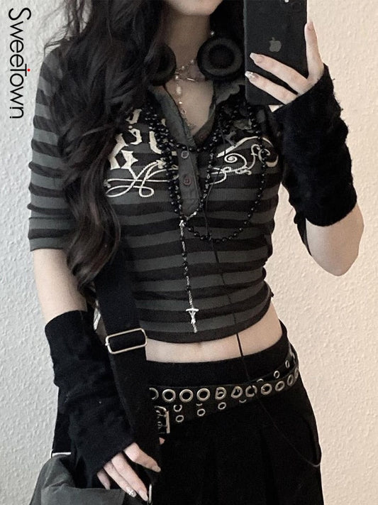 Striped Collared Tee