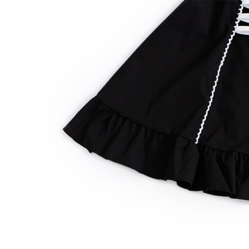 Lace Up Maid Dress