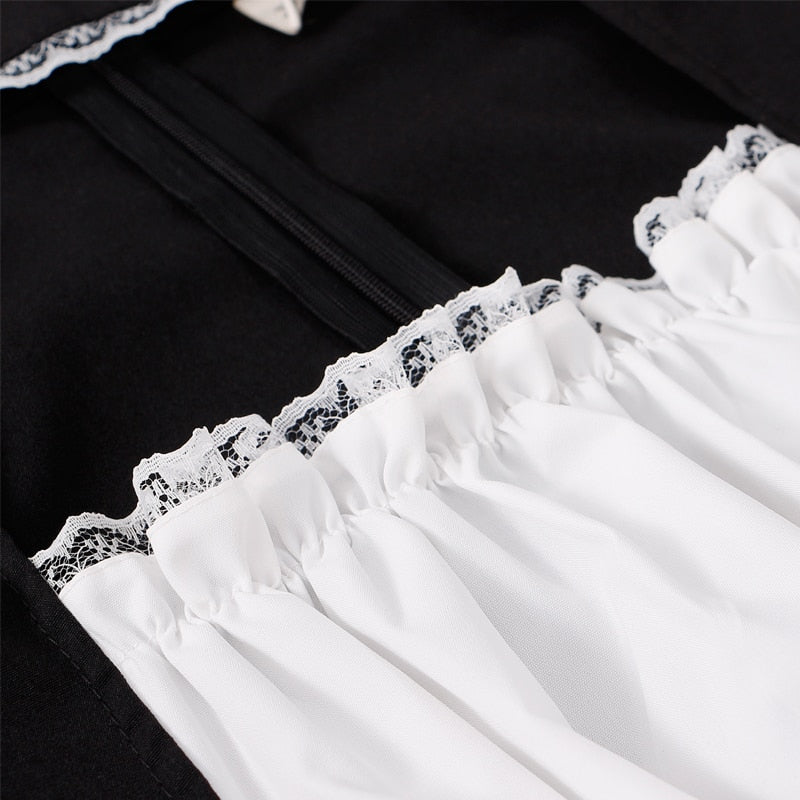 Lace Up Maid Dress