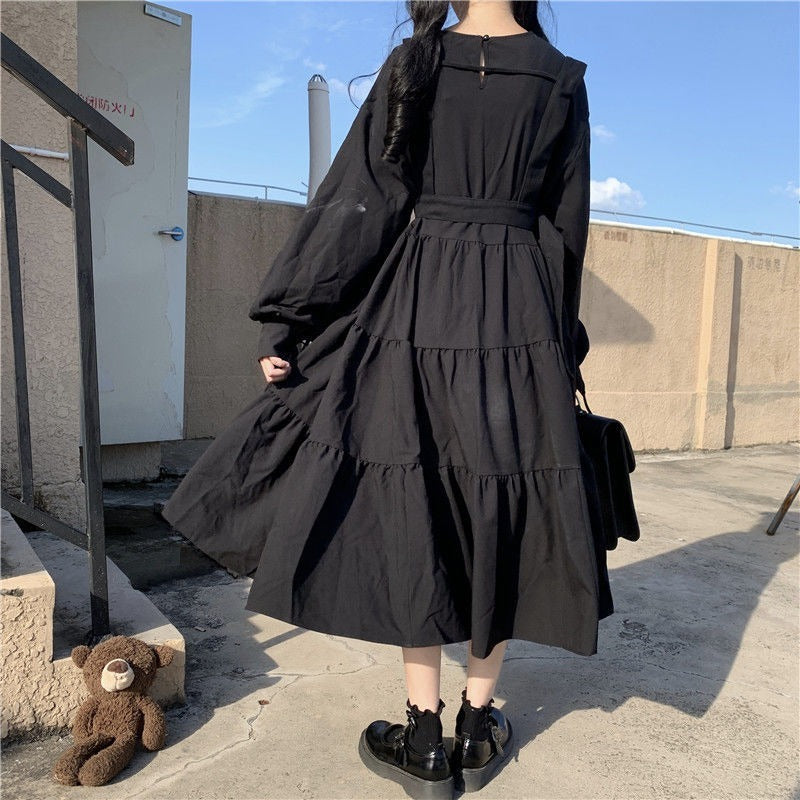 Long Ruffled Dress