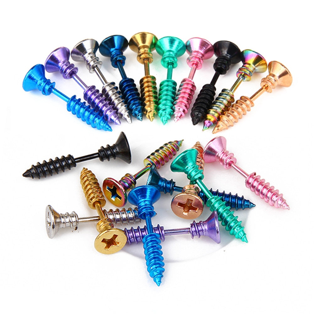 Screw Stud Earrings