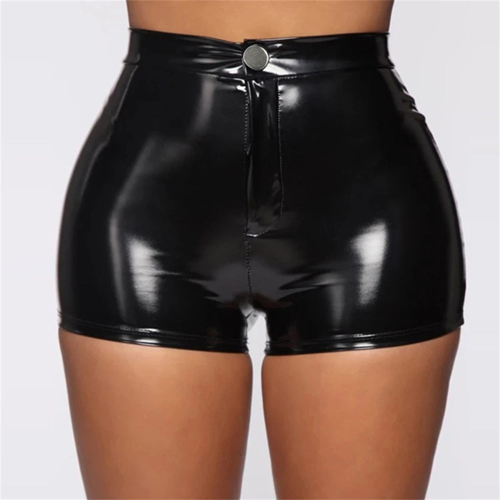 Faux Leather Shorts