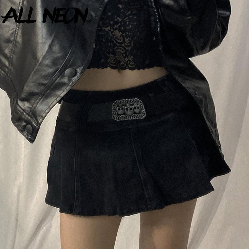 Pleated Mini Skirt