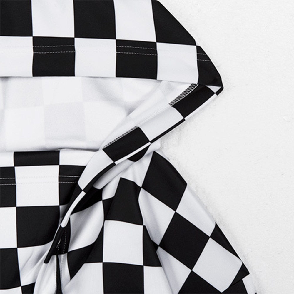 Cropped Hoodie with Chains