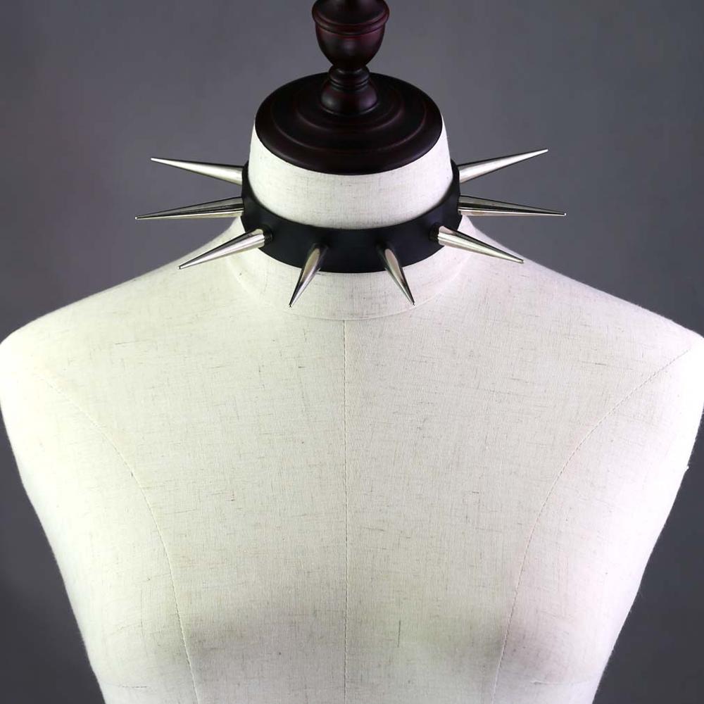 Long Spiked Choker