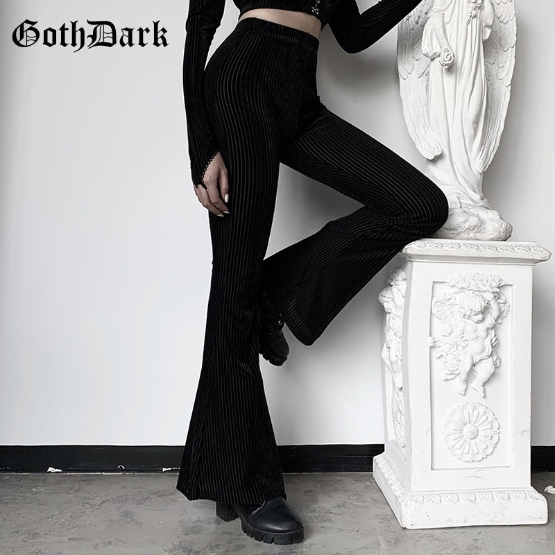 Retro High Waisted Flare Pants