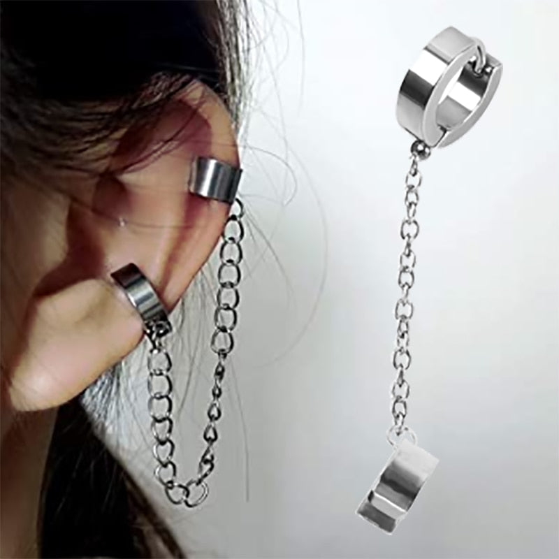 1Pc Silver Ear Cuff