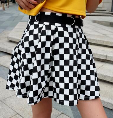Checkerboard Mini Skirt