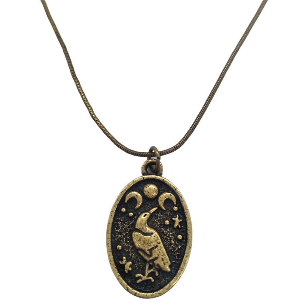 Raven Pendant Necklace