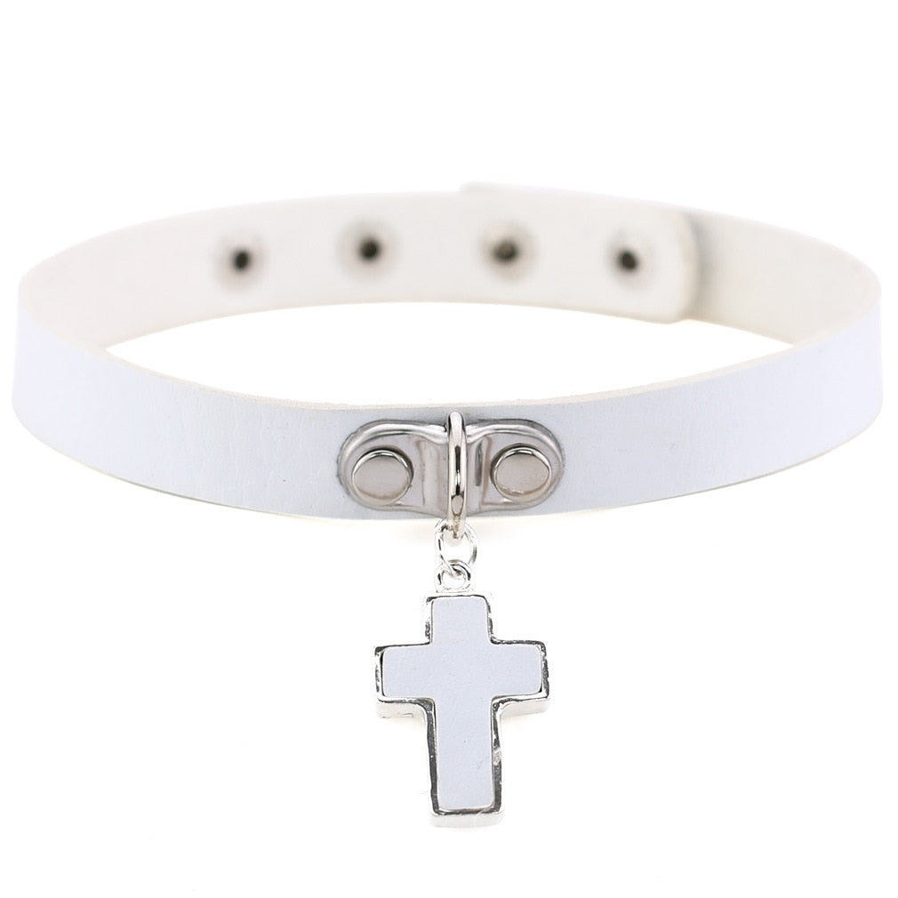 White Chain Chokers